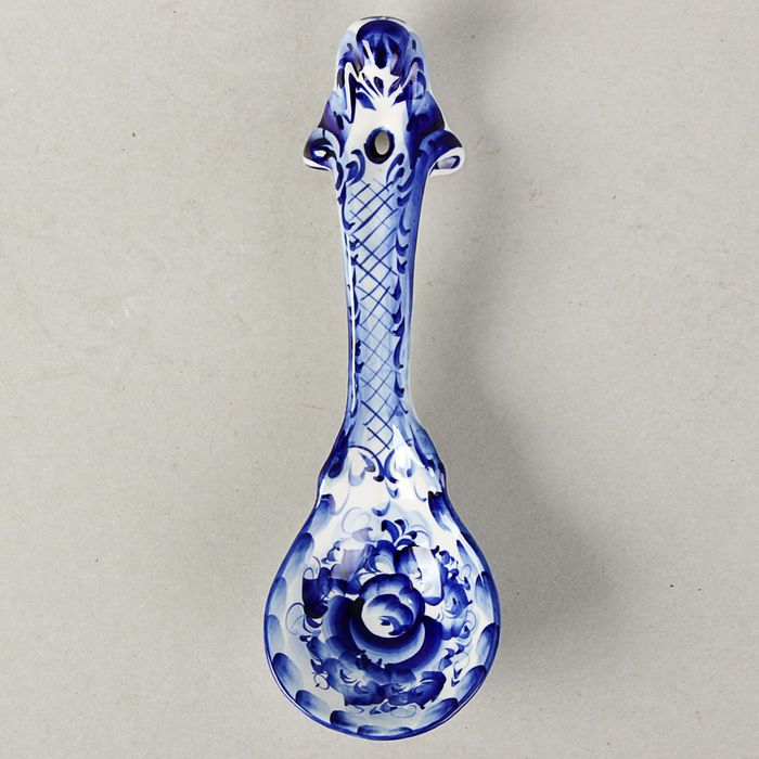 Половник «Волна», гжель, кобальт