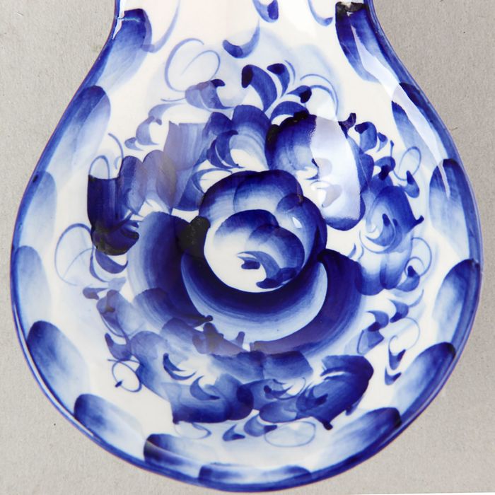 Половник «Волна», гжель, кобальт