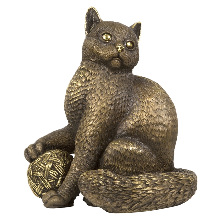 Статуэтка "Кошка с клубком"