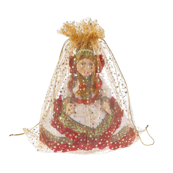 Авторская сувенирная кукла на чайник "Машенька в белом платье"