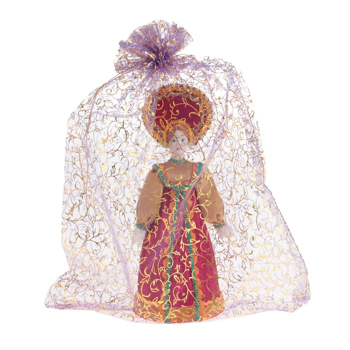 Авторская сувенирная кукла "Девица в красном"