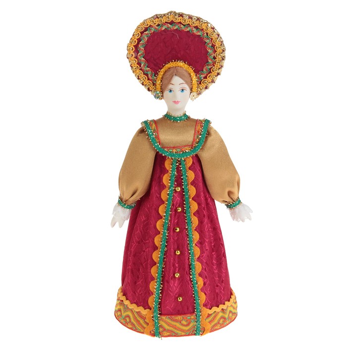 Авторская сувенирная кукла "Девица в красном"