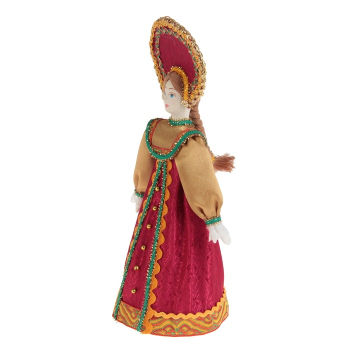 Авторская сувенирная кукла "Девица в красном"