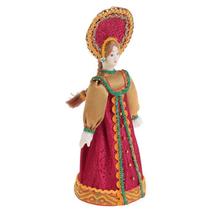 Авторская сувенирная кукла "Девица в красном"