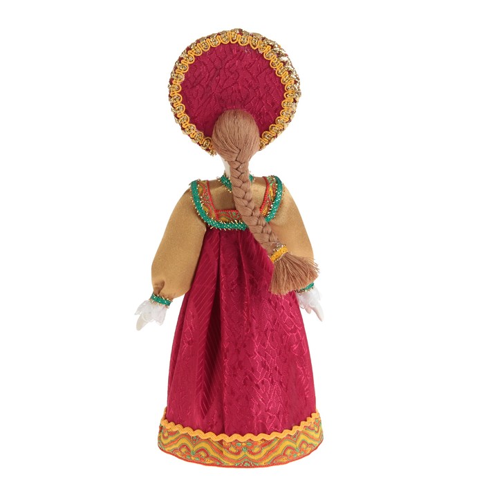 Авторская сувенирная кукла "Девица в красном"