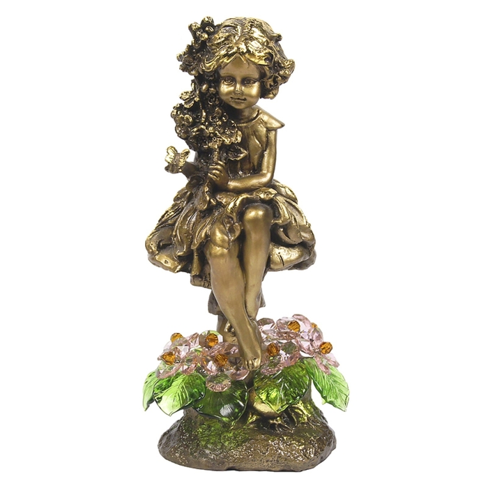 Статуэтка "Лесная фея с хрустальными цветами" ROS