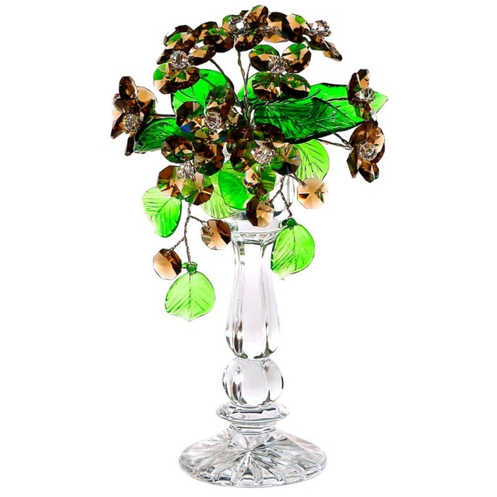 Цветочная композиция со стразами "Дерево" Gold