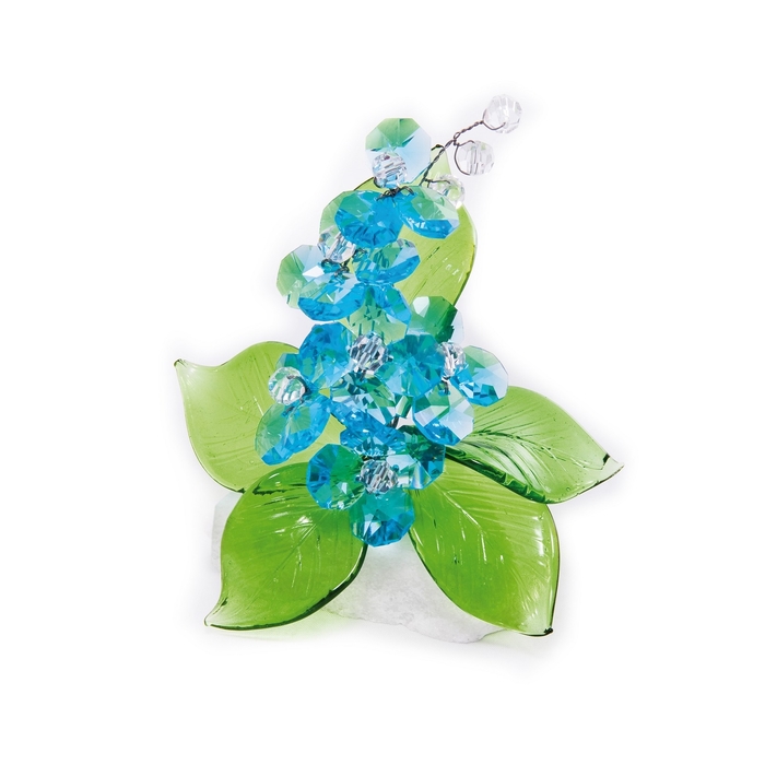 Хрустальные цветы на мраморе №22 Ant Green