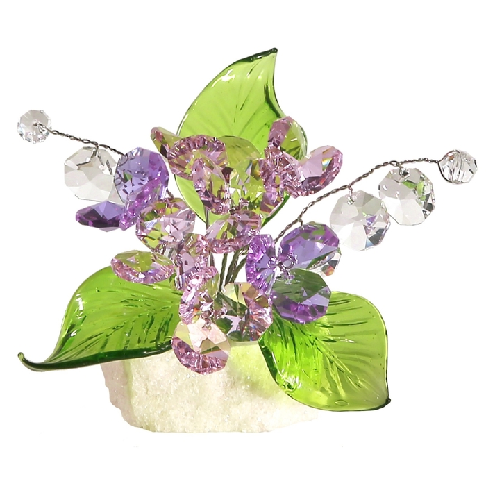 Хрустальные цветы на мраморе №28 RVL