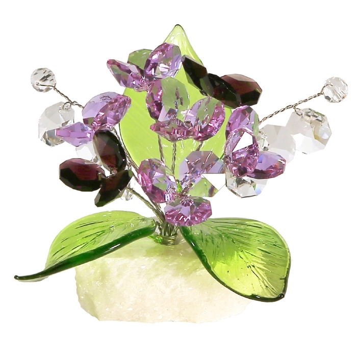 Хрустальные цветы на мраморе №28 VB