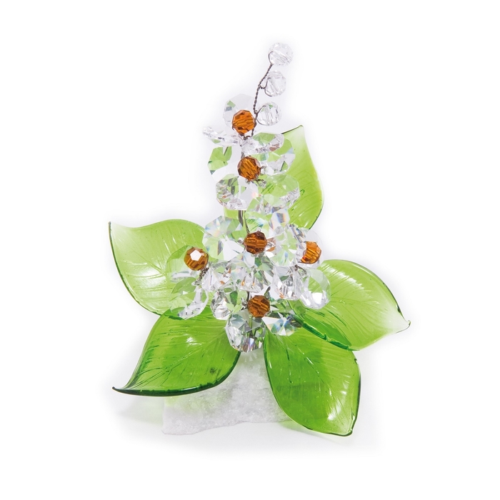 Хрустальные цветы на мраморе №22 CR t