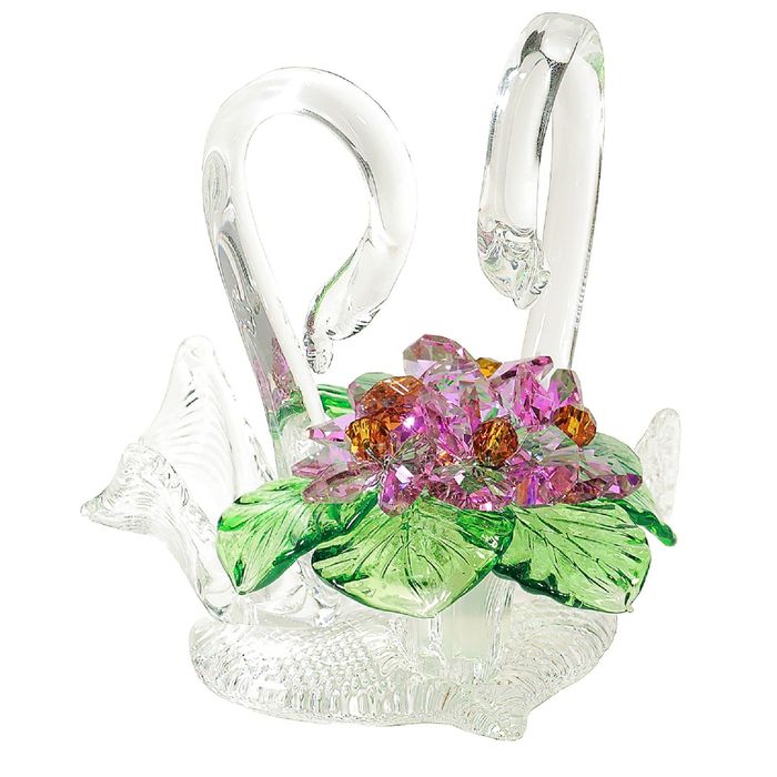 Цветочная композиция со стразами "Лебеди" VL