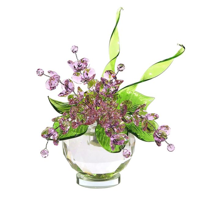 Хрустальные цветы в вазочке №51 ROS