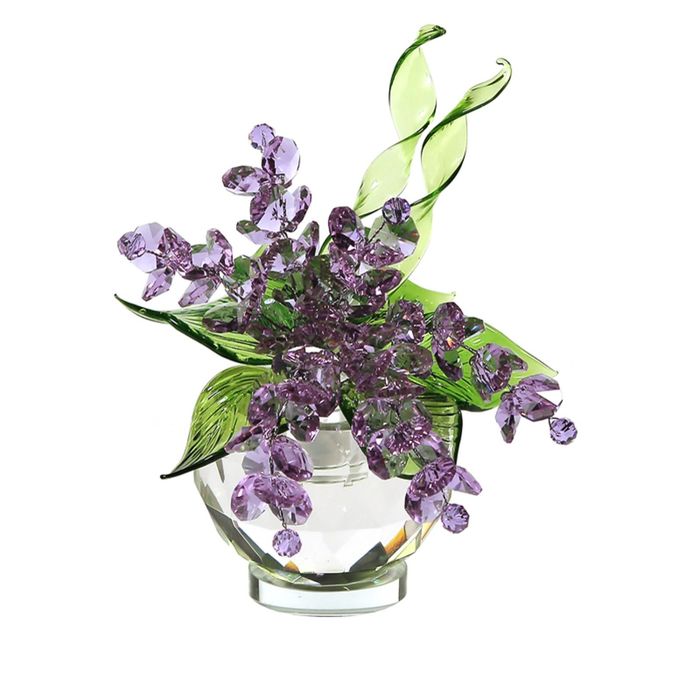 Хрустальные цветы в вазочке №51 VL