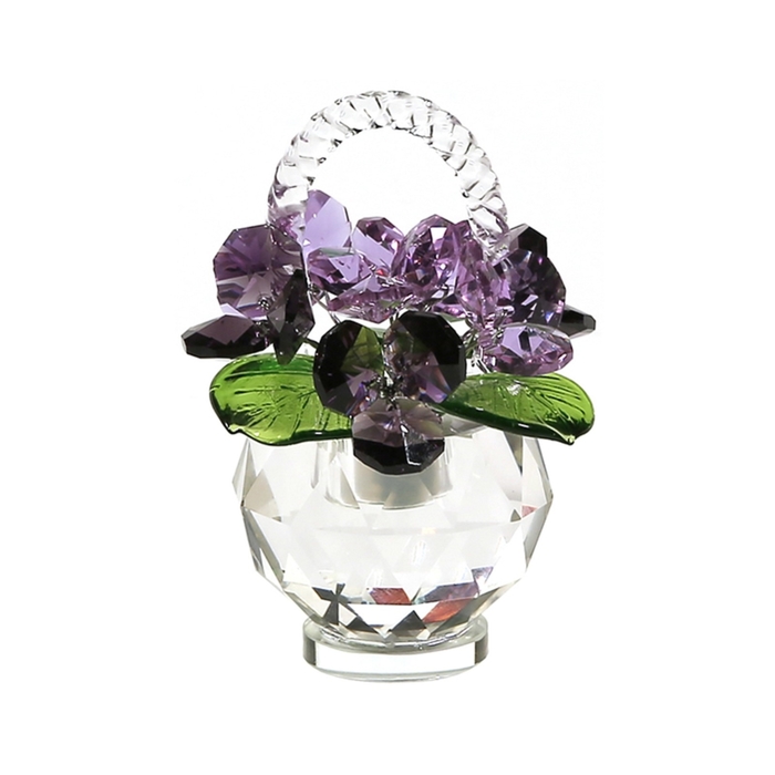 Хрустальные цветы в корзинке №31 VB