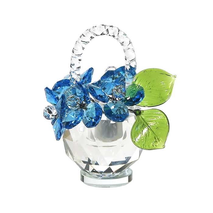 Хрустальные цветы в корзинке №32 Ant Green