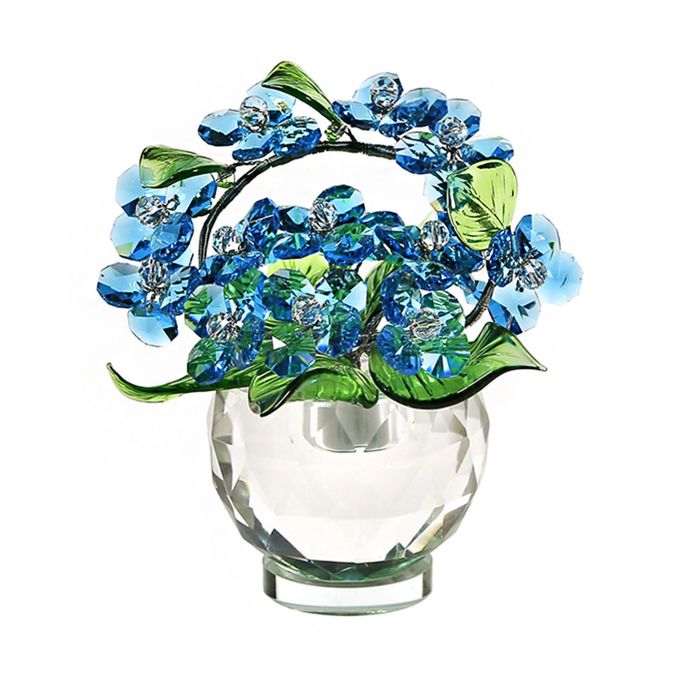 Хрустальные цветы в вазочке №52 Ant Green