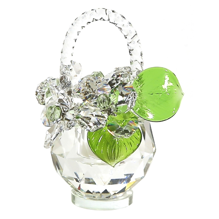 Хрустальные цветы в корзинке №32 CR lp
