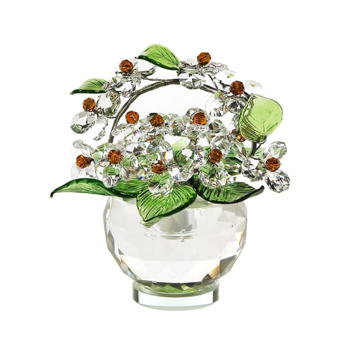 Хрустальные цветы в вазочке №52 CR t
