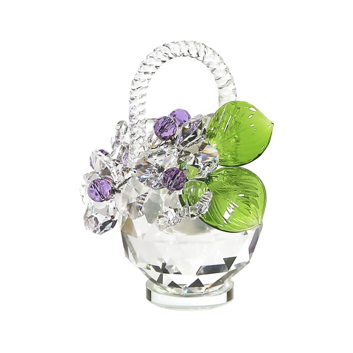 Хрустальные цветы в корзинке №32 Cr vl