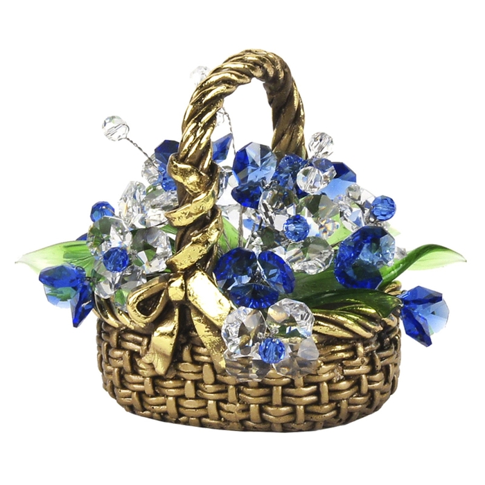 Корзина с хрустальными цветами 6013 DS