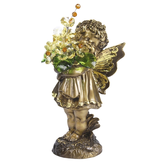 Статуэтка "Маленькая фея с хрустальными цветами" LM