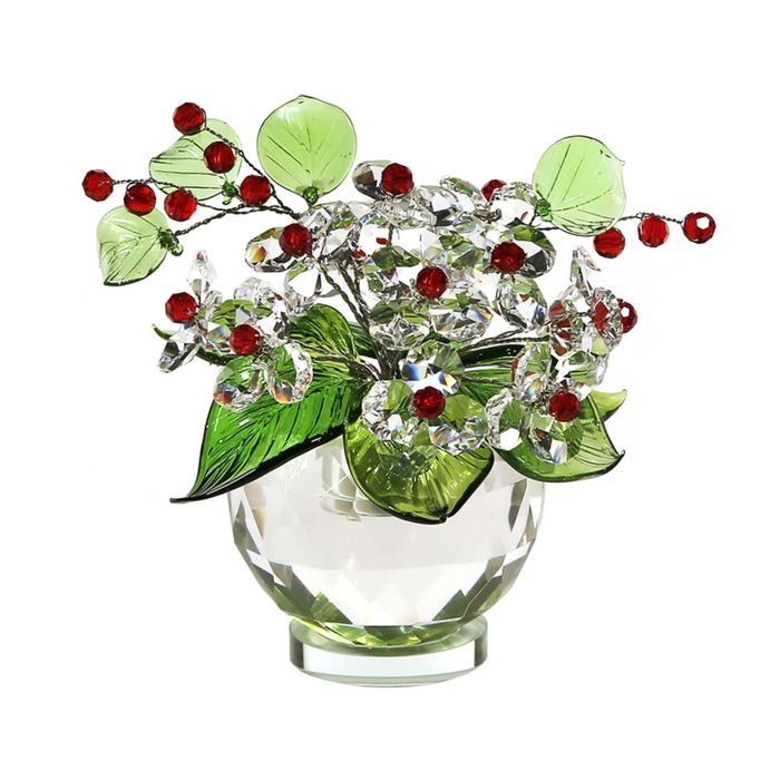 Хрустальные цветы в вазочке №53 Cr r