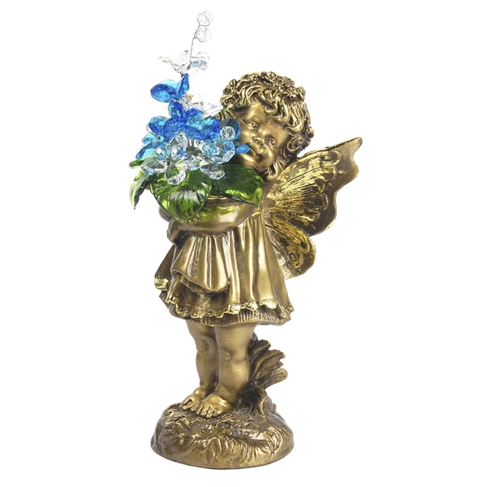 Статуэтка "Маленькая фея с хрустальными цветами" Сr ag