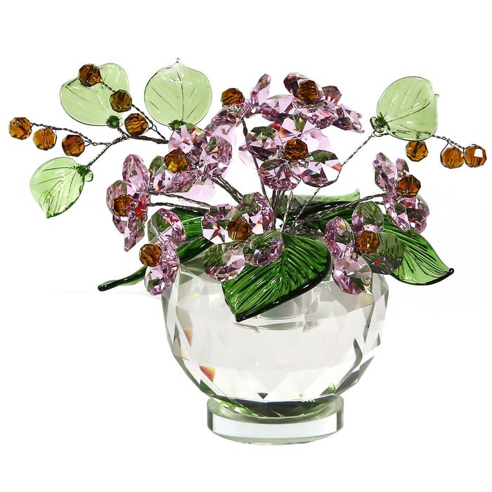 Хрустальные цветы в вазочке №53 ROS