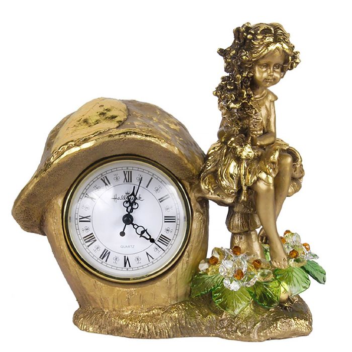 Часы "Лесная фея", с хрустальными цветами, 6016 LM