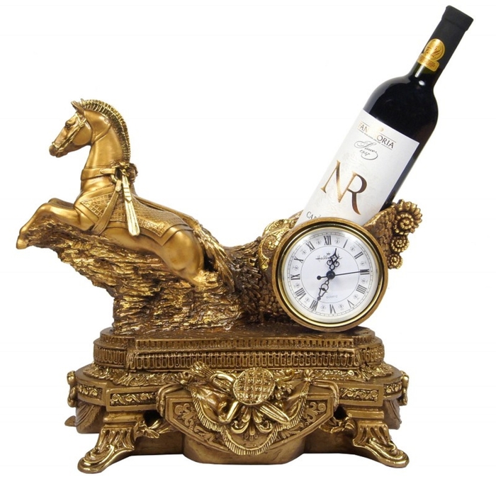 Часы-подставка под бутылку "Колесница Гранд"