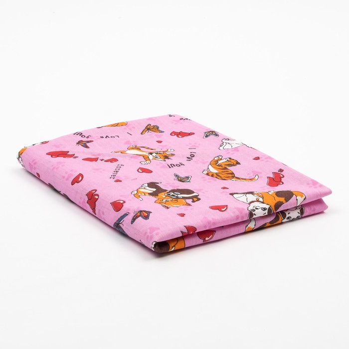 Простыня Galtex 120х60 см на резинке, цвет микс, бязь набивная 120±6 г/м