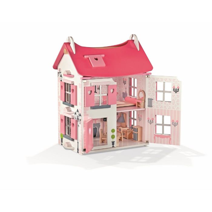 Кукольный домик "Мадемуазель" с мебелью и 2 куклами