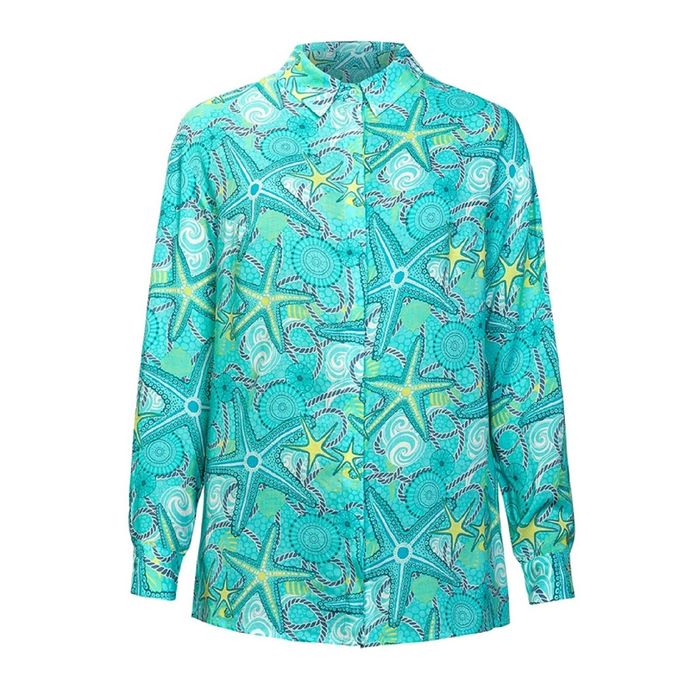 Блузка женская, размер M, цвет бирюза