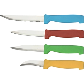 Набор ножей, 5 предметов: нож для стейка 11 см, нож для чистки 6 см, два ножа для чистки 9 см от Сима-ленд