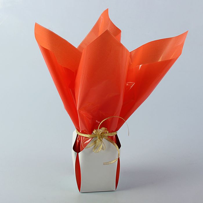 Коробка для цветов 2в1, 9х12 см, сборная, персиковый