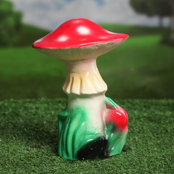 Садовая фигура "Пара мухоморов" глянец
