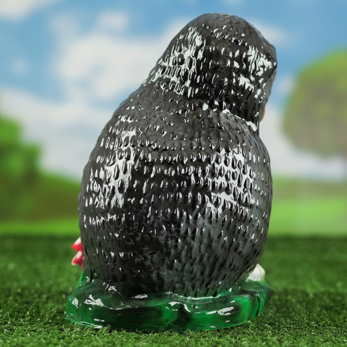 Садовая фигура "Ежик с лопатой" глянец