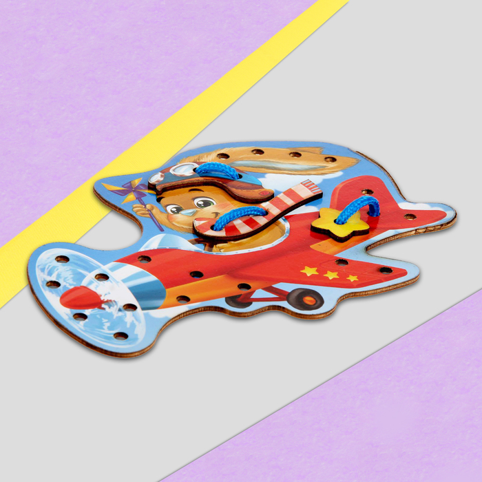 Шнуровка фигурная "Самолёт"