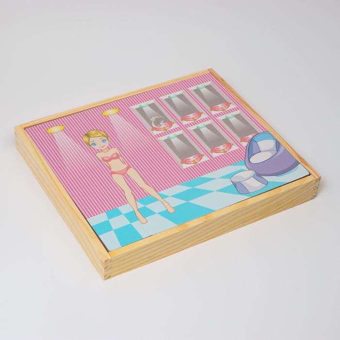 Конструктор магнитный "Принцесса": карточки, маркер, магнитные элементы