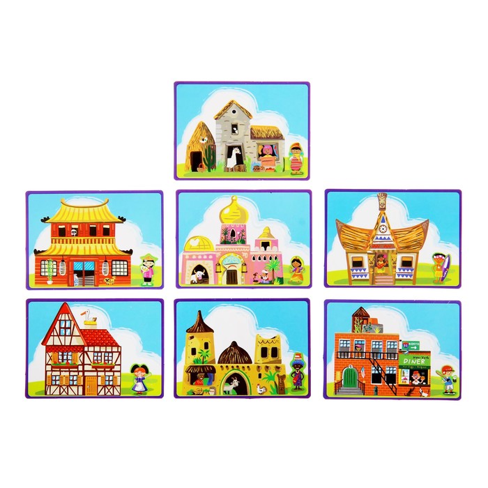 Конструктор магнитный "Арабская сказка": карточки, маркер, магнитные элементы