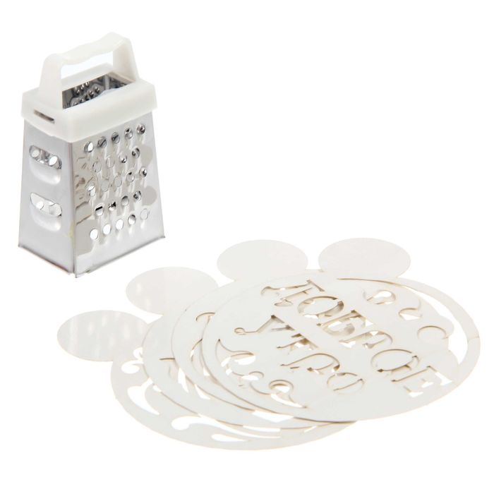 Набор трафаретов с теркой "Доброе утро", 4 шт., 18 х 18,5 см