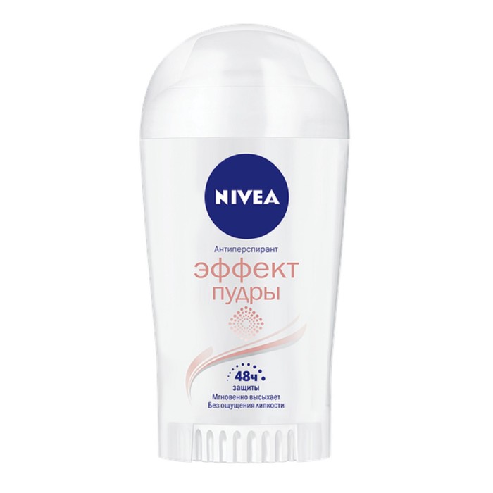 Дезодорант-антиперспирант Nivea "Эффект пудры", женский, стик, 40 мл