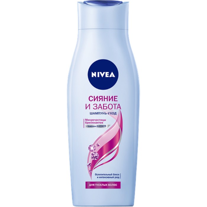 Шампунь для волос Nivea "Сияние и забота", 400 мл