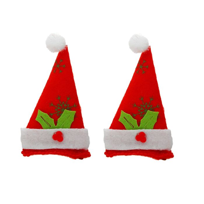 Карнавальный зажим "Колпак в снежинках", набор 2 шт.