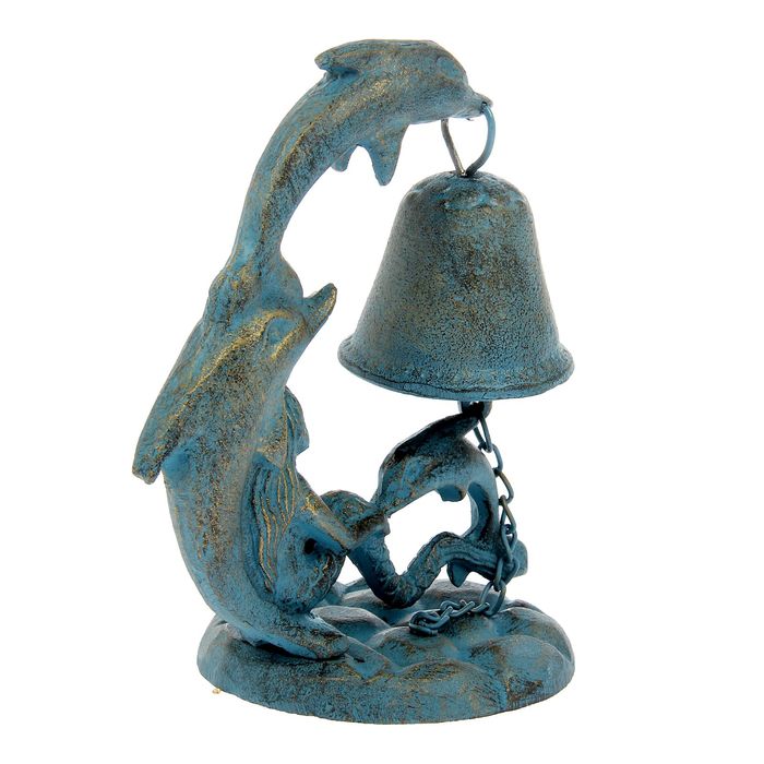 Сувенир колокол "Два дельфина на волне"