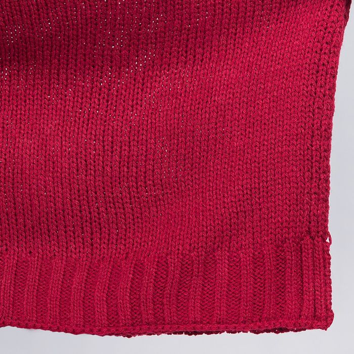 Пончо с воротом (кардиган) 76х140 см, бордо, акрил 100%