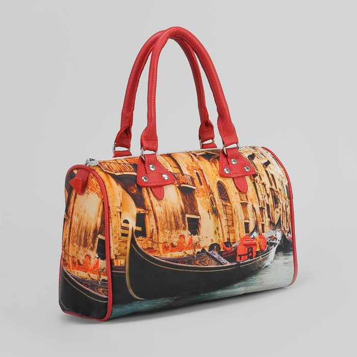 Сумка женская на молнии "Гондола", 1 отдел, разноцветный