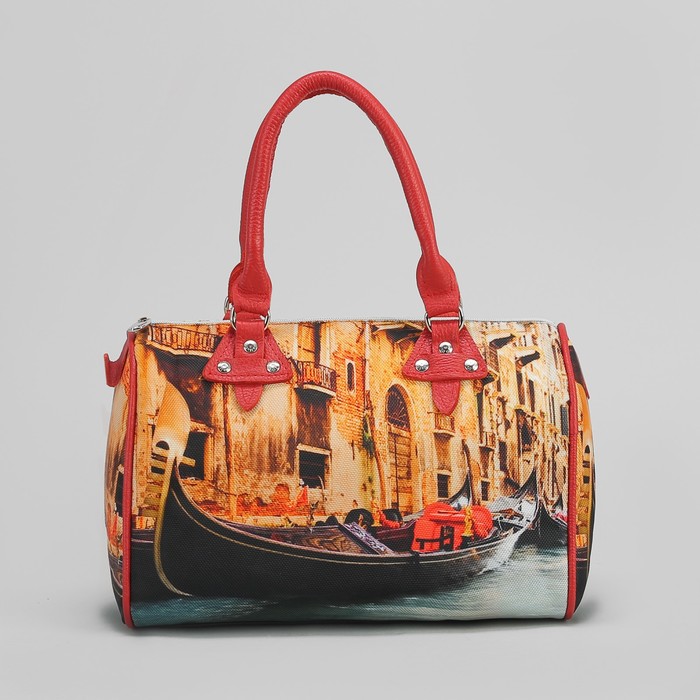 Сумка женская на молнии "Гондола", 1 отдел, разноцветный