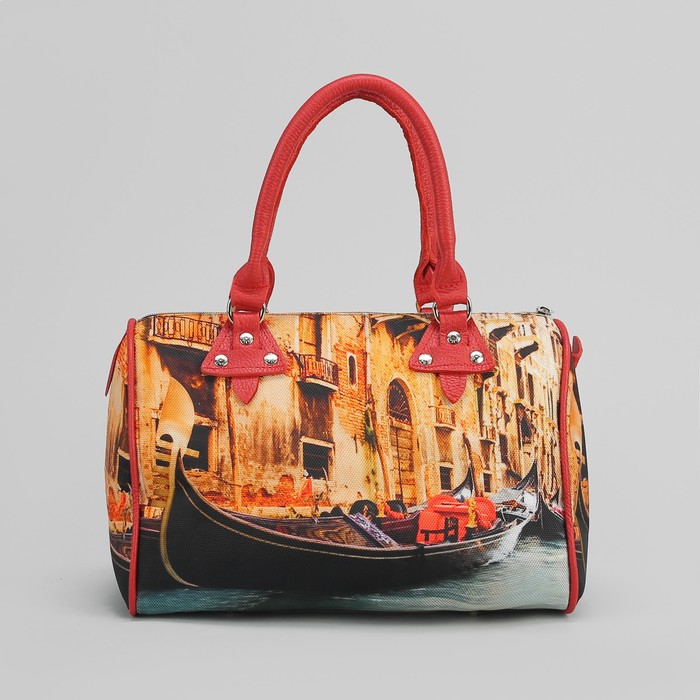 Сумка женская на молнии "Гондола", 1 отдел, разноцветный